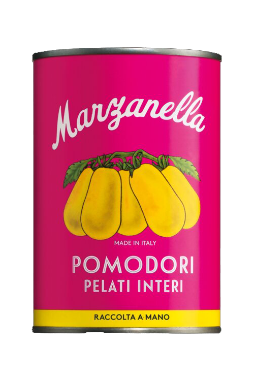 Pomodoro Giallo Marzanella – Gelbe Tomaten im Saft 400g