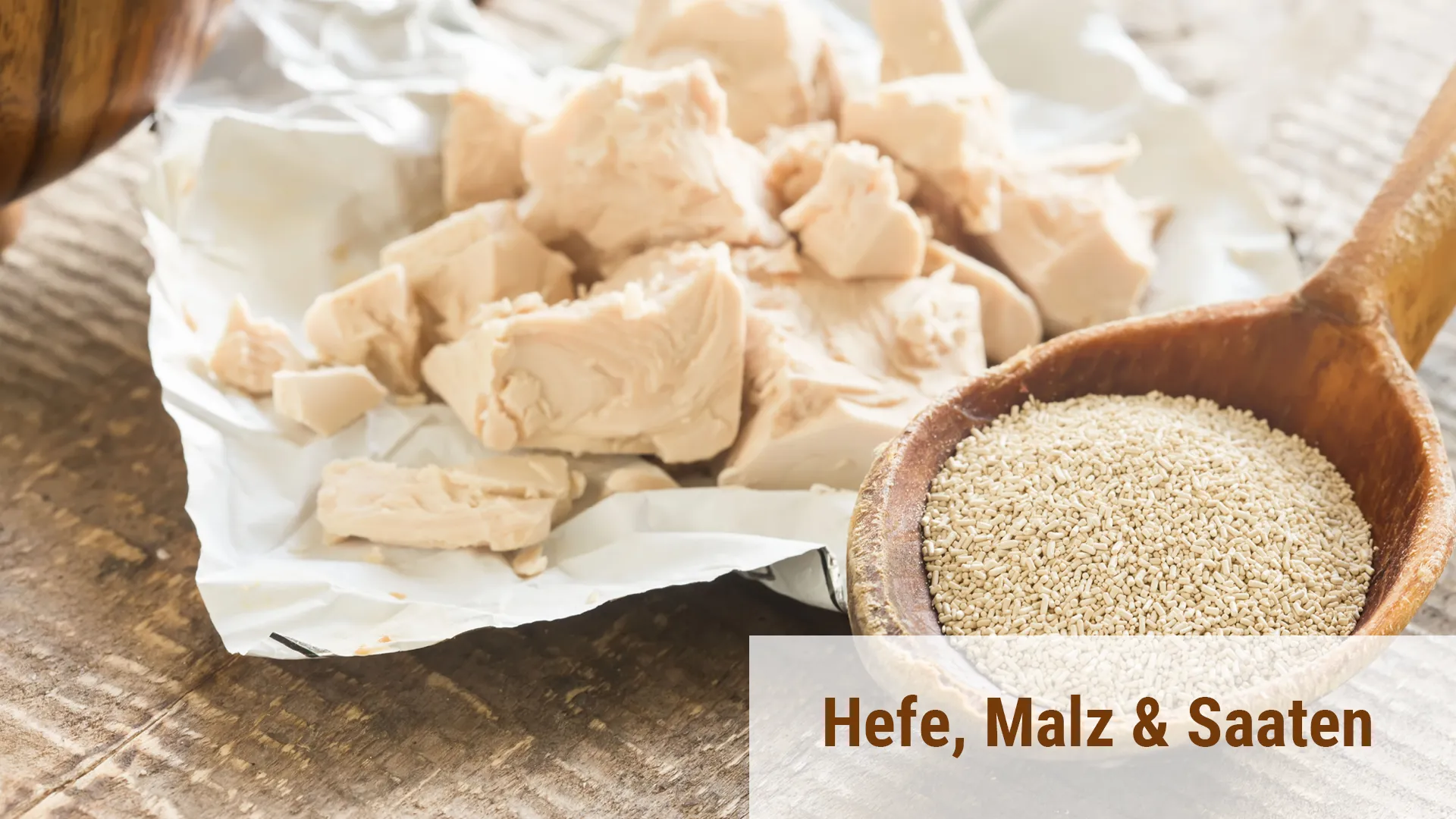 Hefe Malz und Saaten