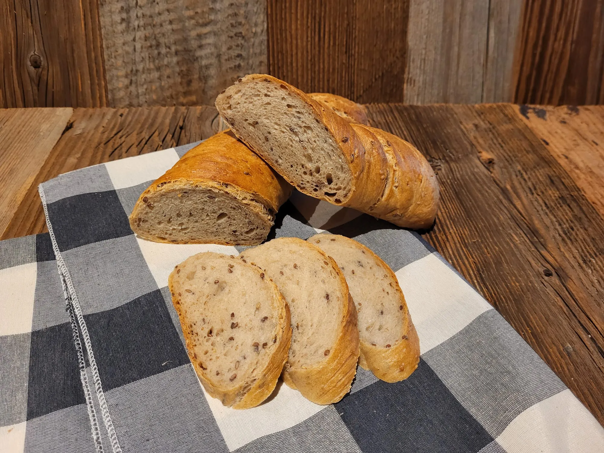 Wurzelbrot Anschnitt