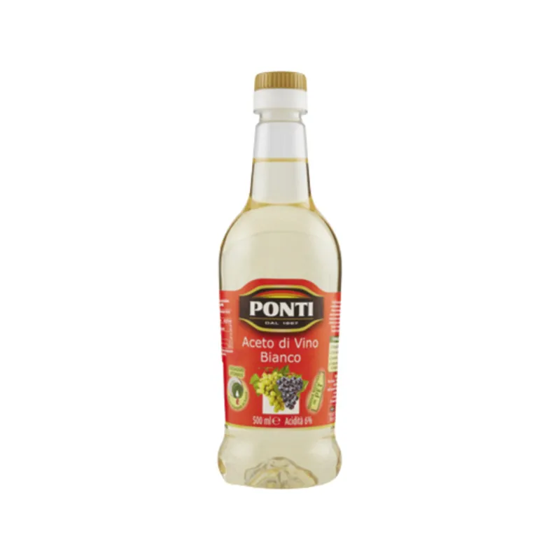 Ponti Weißweinessig 500ml – Perfekt für Salate, Saucen & mediterrane Gerichte. Italienische Premium-Qualität.